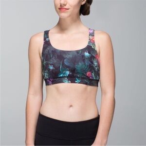Lululemon Energy Bra Curious Jungle Multi / Black